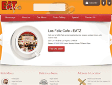 Tablet Screenshot of losfelizcafe.com